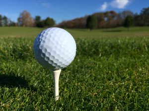 golf ball on tee